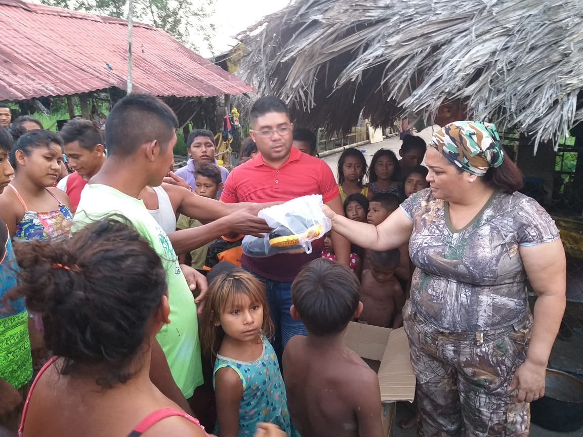 Leudys González junto al equipo de nuestra tierra visitaron comunidad indígena